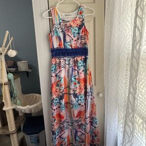 Colorful Floral Maxi Dress